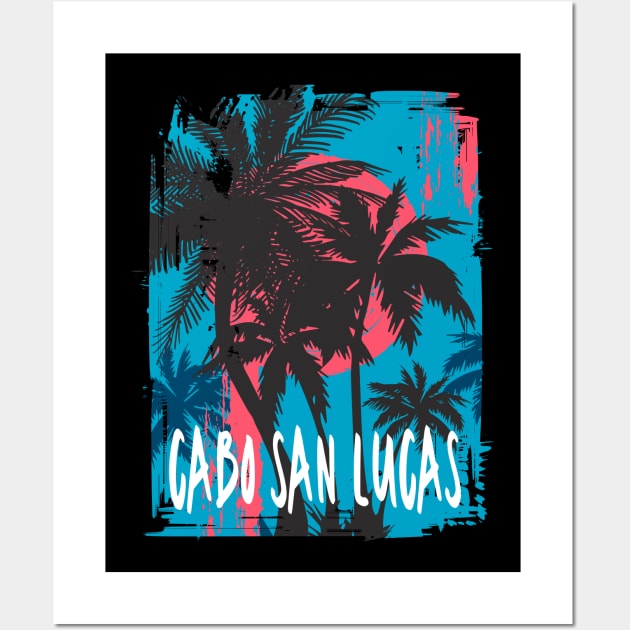 Cabo San Lucas Tropical Mexico Design Wall Art by FilsonDesigns